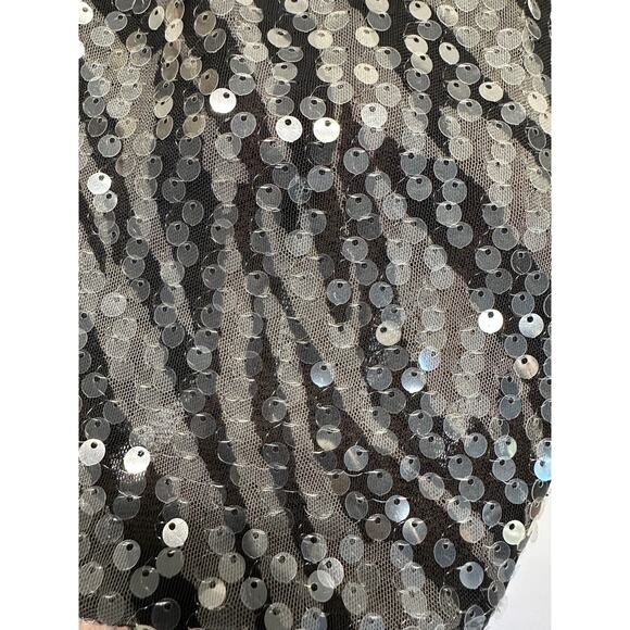 Wet Seal Sequin Zebra Racerback Tank Top XS Y2K Party Club - Picture 4 of 9